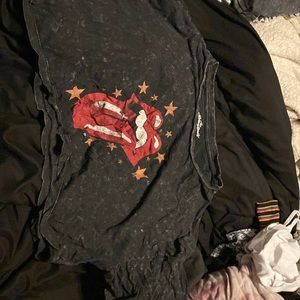 Rolling Stones crop top